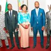 De Gauche à Droite: Diakalia Diarra, Adama Diallo, Mariam Sangaré, Amadou Diallo, Aldiouma Telly 